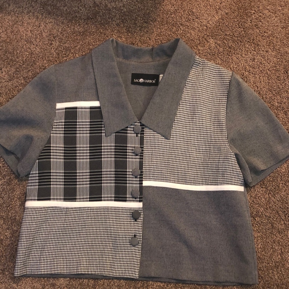 Sag Harbor Vintage Button Down Top